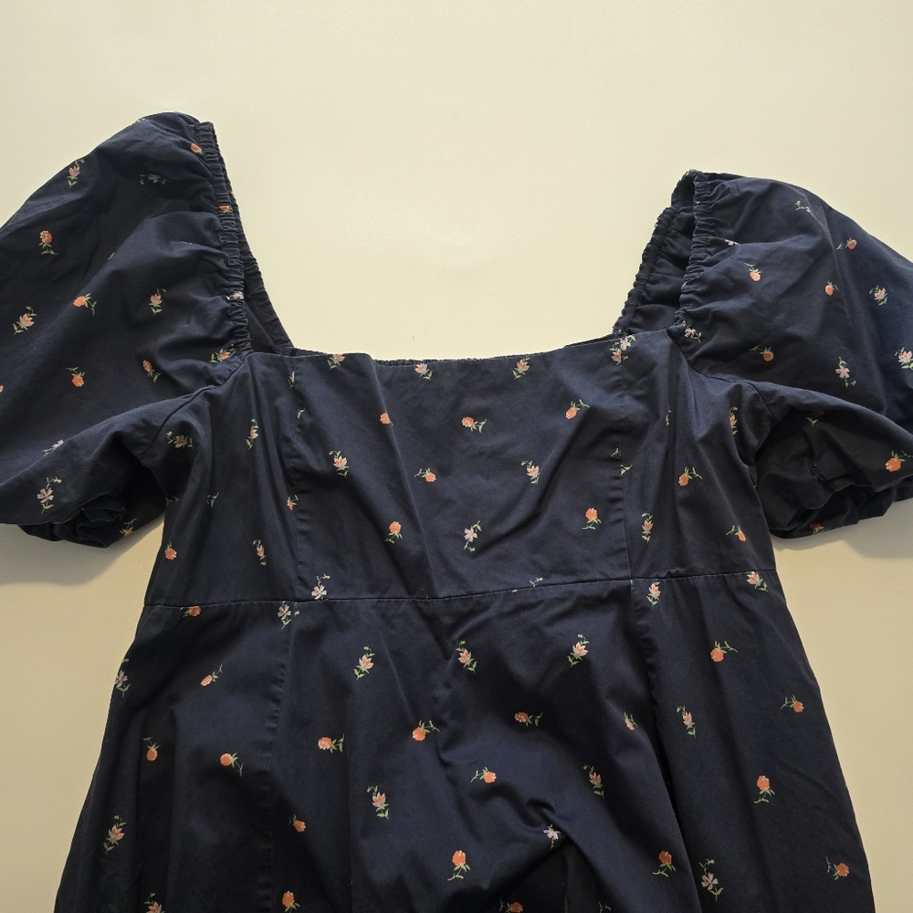 Hill House Home Matilda Dress A-line Short sleeves Square neck Zip Size XXL - Picture 5 of 12